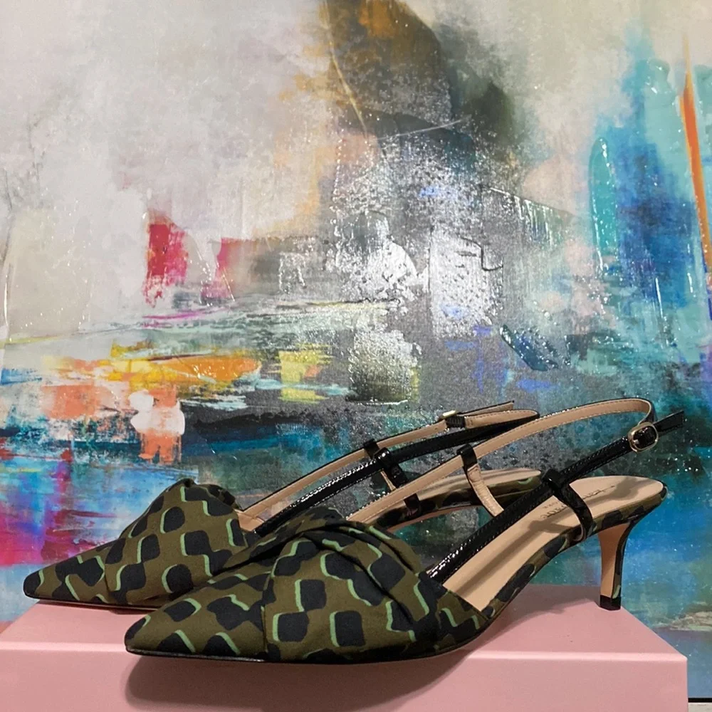 KATE SPADE Marseille Bow Pointed Toe Slingback Pump - Picture 2 of 4